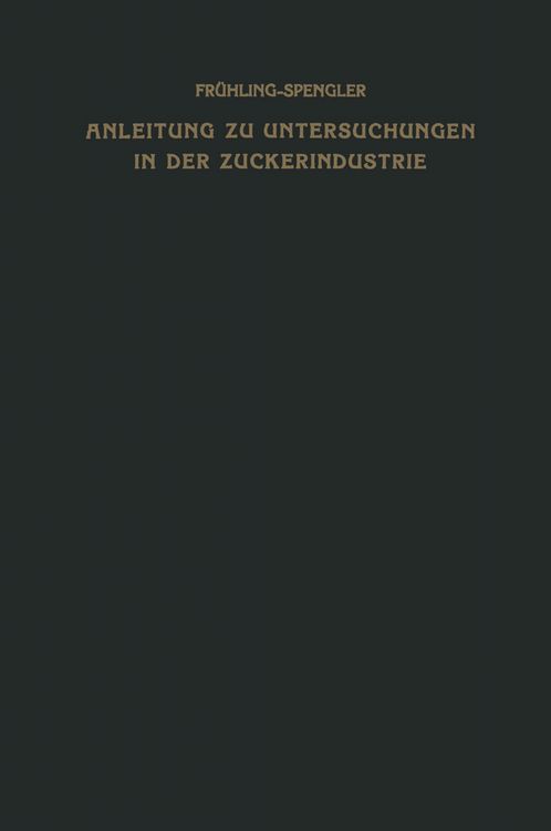 Produktbild: Anleitung zu Untersuchungen in der Zuckerindustrie