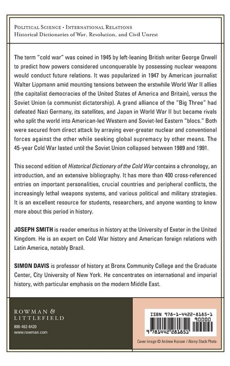 Produktbild: Historical Dictionary of the Cold War