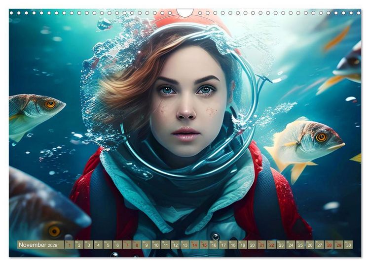 Produktbild: Unterwasser Experiment (Wandkalender 2026 DIN A3 quer), CALVENDO Monatskalender