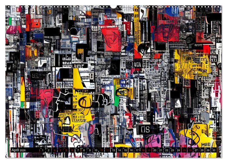 Produktbild: Abstrakt color Art (hochwertiger Premium Wandkalender 2026 DIN A2 quer), Kunstdruck in Hochglanz