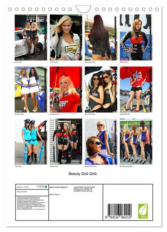 Produktbild: Beauty Grid Girls (Wandkalender 2026 DIN A4 hoch), CALVENDO Monatskalender