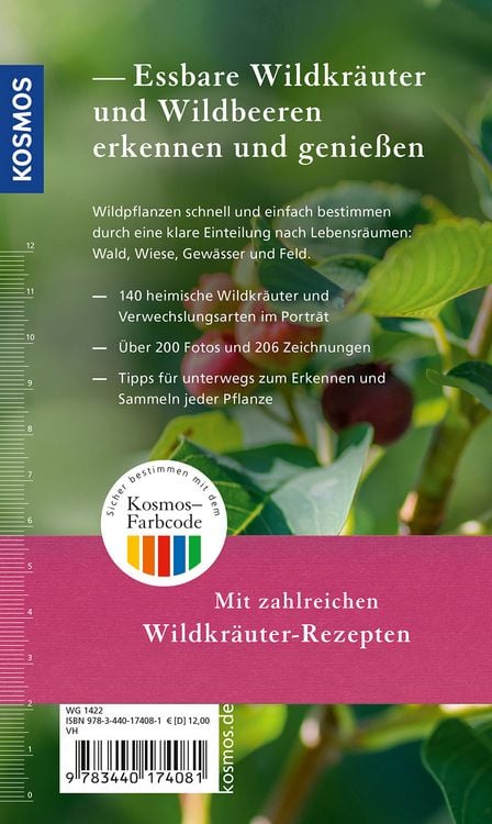 Produktbild: Essbare Wildkr&auml;uter und Wildbeeren f&uuml;r unterwegs