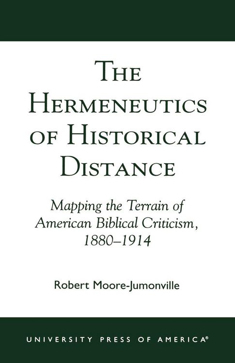 Produktbild: Hermeneutics of Historical Distance