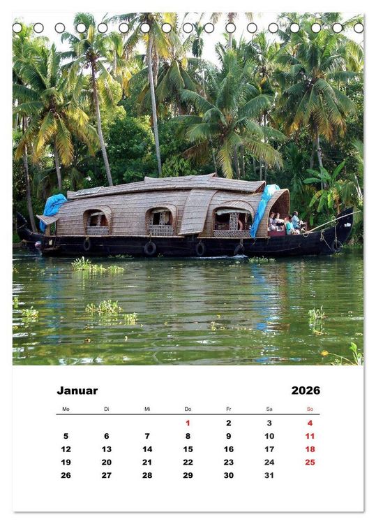 Produktbild: Indien erleben (Tischkalender 2026 DIN A5 hoch), CALVENDO Monatskalender