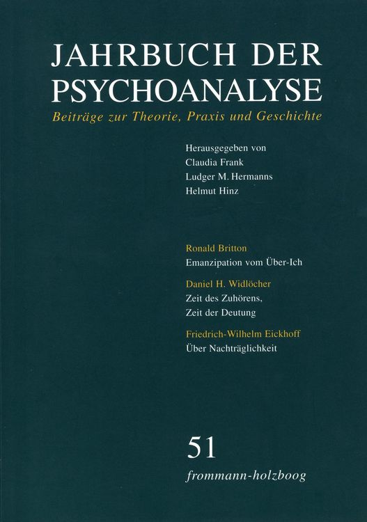 Produktbild: Jahrbuch der Psychoanalyse / Band 51