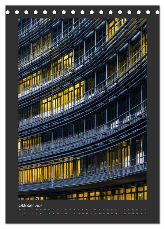 Produktbild: Plakative Architektur (Tischkalender 2026 DIN A5 hoch), CALVENDO Monatskalender