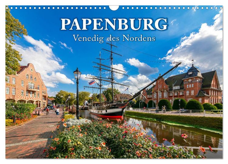 Produktbild: Papenburg - Venedig des Nordens (Wandkalender 2026 DIN A3 quer), CALVENDO Monatskalender