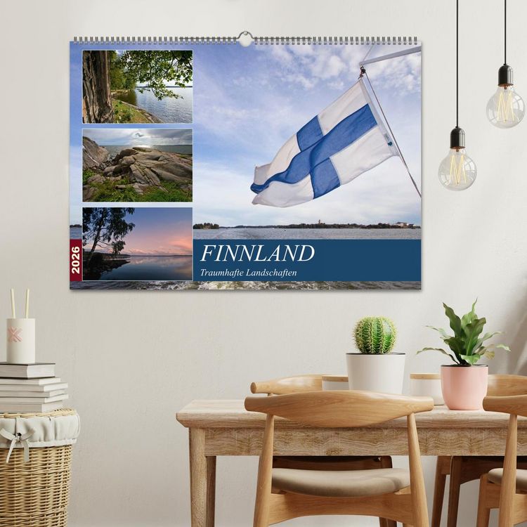 Produktbild: FINNLAND Traumhafte Landschaften (Wandkalender 2026 DIN A2 quer), CALVENDO Monatskalender