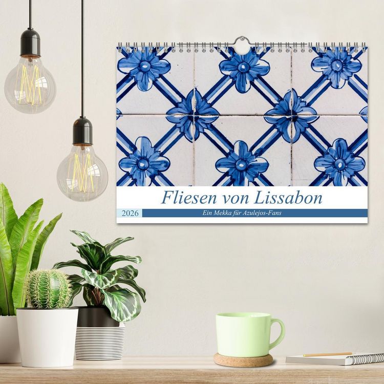 Produktbild: Fliesen von Lissabon (Wandkalender 2026 DIN A4 quer), CALVENDO Monatskalender