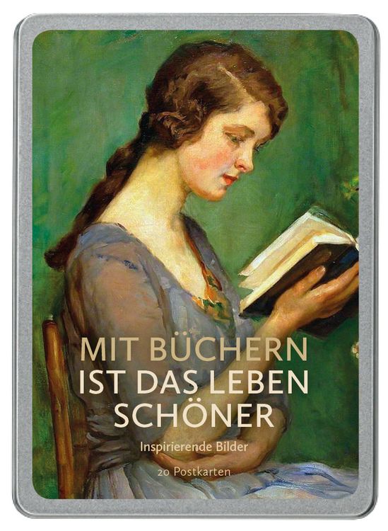 Produktbild: Mit B&uuml;chern ist das Leben sch&ouml;ner Postkarten VE 20