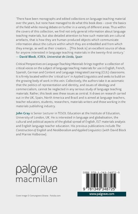Produktbild: Critical Perspectives on Language Teaching Materials