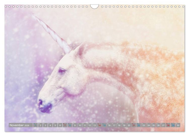Produktbild: Fabeltier Einhorn (Wandkalender 2026 DIN A3 quer), CALVENDO Monatskalender