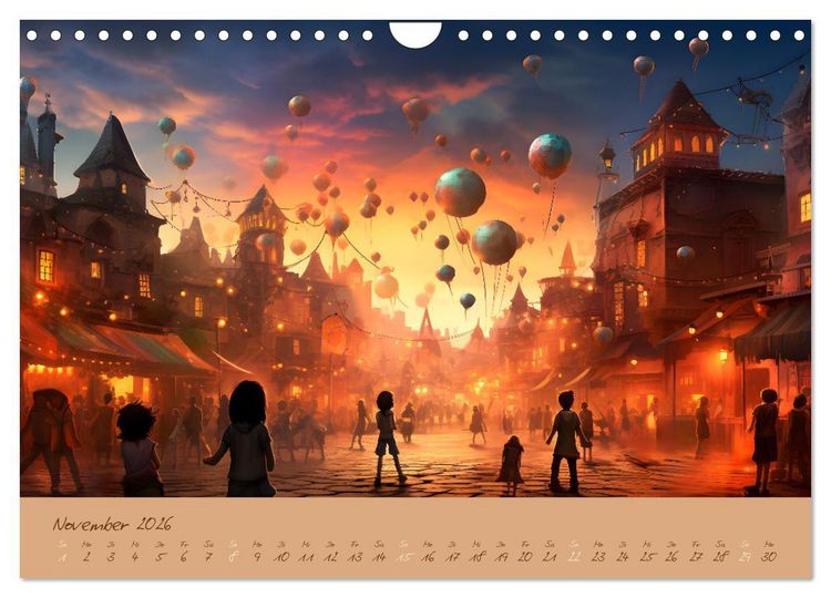 Produktbild: Magie der Kindheit (Wandkalender 2026 DIN A4 quer), CALVENDO Monatskalender