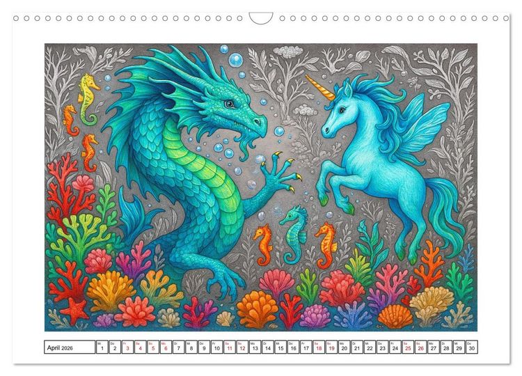 Produktbild: Fabelhafte Mystikwesen (Wandkalender 2026 DIN A3 quer), CALVENDO Monatskalender