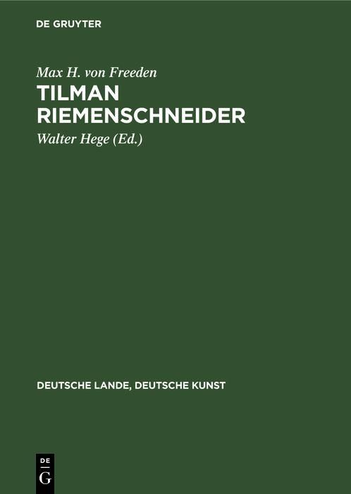 Produktbild: Tilman Riemenschneider