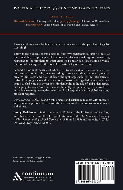 Produktbild: Democracy and Global Warming
