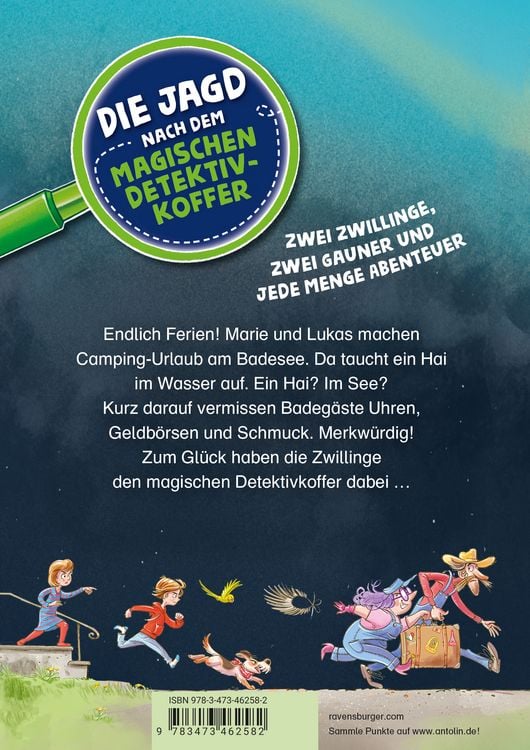 Produktbild: Die Jagd nach dem magischen Detektivkoffer, Band 8 - Ein Hai im Badesee