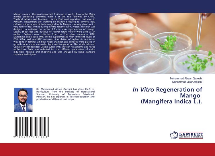 Produktbild: In Vitro Regeneration of Mango (Mangifera Indica L.).