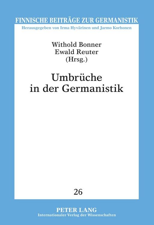 Produktbild: Umbr&uuml;che in der Germanistik