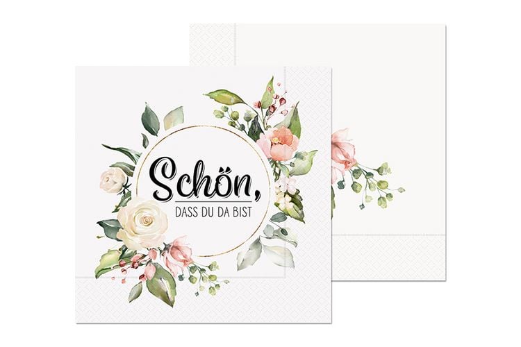 Produktbild: Serviette 33x33 20St.Sch&ouml;n,Blu
