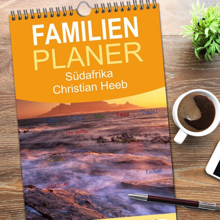 Produktbild: Familienplaner 2026 - S&uuml;dafrika Christian Heeb mit 5 Spalten (Wandkalender, 21 x 45 cm) CALVENDO