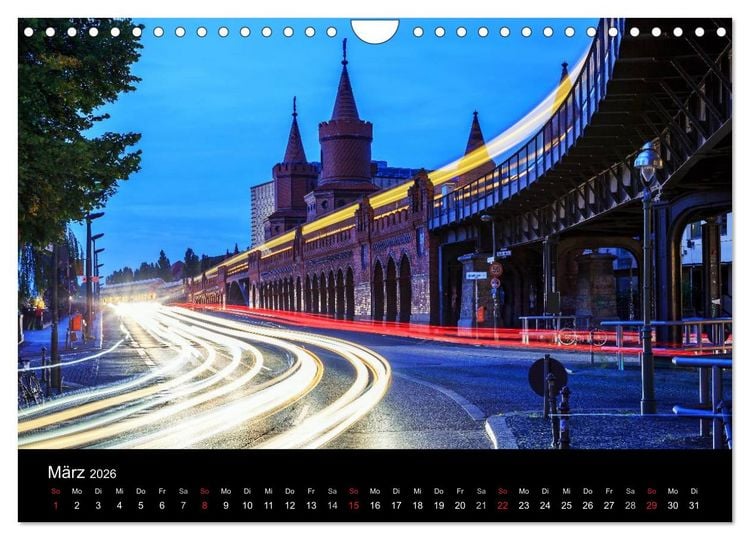 Produktbild: Berlin dynmaic (Wandkalender 2026 DIN A4 quer), CALVENDO Monatskalender