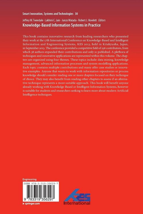 Produktbild: Knowledge-Based Information Systems in Practice