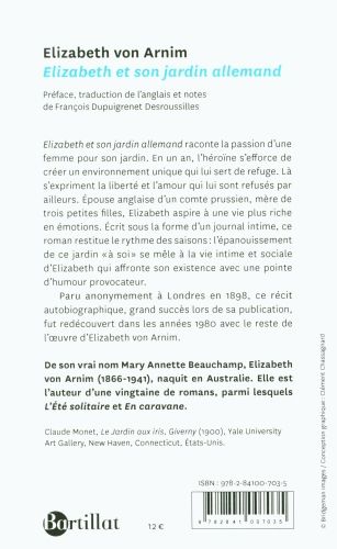 Produktbild: Elizabeth et son jardin allemand