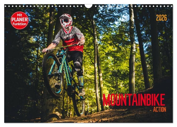 Produktbild: Mountainbike Action (Wandkalender 2026 DIN A3 quer), CALVENDO Monatskalender