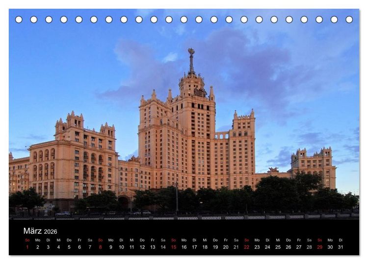 Produktbild: Moskau (Tischkalender 2026 DIN A5 quer), CALVENDO Monatskalender