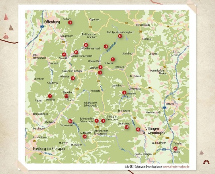 Produktbild: Schwarzwald - die Mitte. Wandern f&uuml;r die Seele