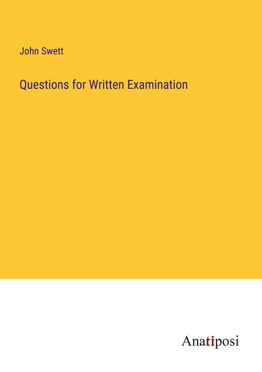Produktbild: Questions for Written Examination