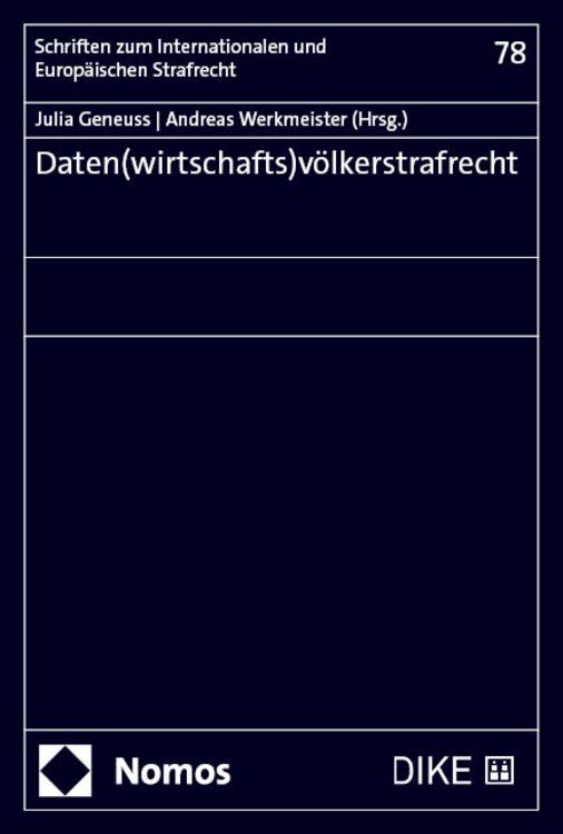 Produktbild: Daten(wirtschafts)v&ouml;lkerstrafrecht
