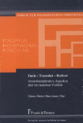 Produktbild: Fach &ndash; Translat &ndash; Kultur