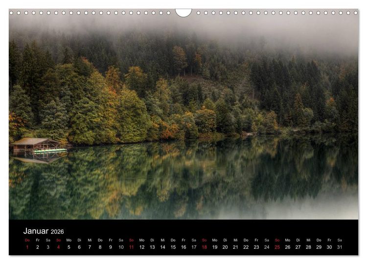 Produktbild: Einzigartige Natur - Eine Reise durch Europas Landschaften (Wandkalender 2026 DIN A3 quer), CALVENDO Monatskalender