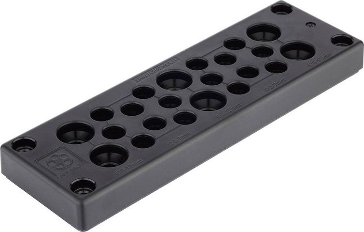 Produktbild: LAPP SKINTOP&reg; MULTI Version 1 Mehrfachkabeldurchf&uuml;hrungsplatte Klemm-&Oslash; (max.) 16 mm Plattenst&auml;rke (max.) 14 mm Polycarbonat 1 St.