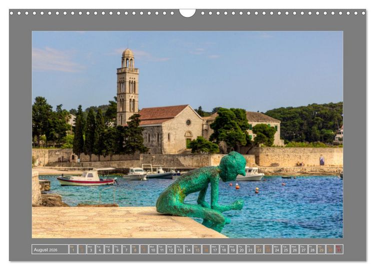 Produktbild: Croatia Dreamland on the Adriatic Sea (Wall Calendar 2026 DIN A3 landscape), CALVENDO 12 Month Wall Calendar