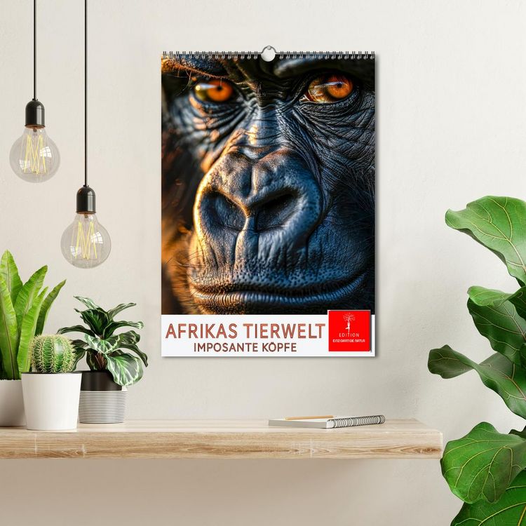Produktbild: Afrikas Tierwelt - imposante K&ouml;pfe (Wandkalender 2026 DIN A3 hoch), CALVENDO Monatskalender