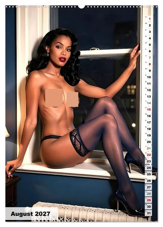 Produktbild: Pinup Engel (hochwertiger Premium Wandkalender 2027 DIN A2 hoch), Kunstdruck in Hochglanz