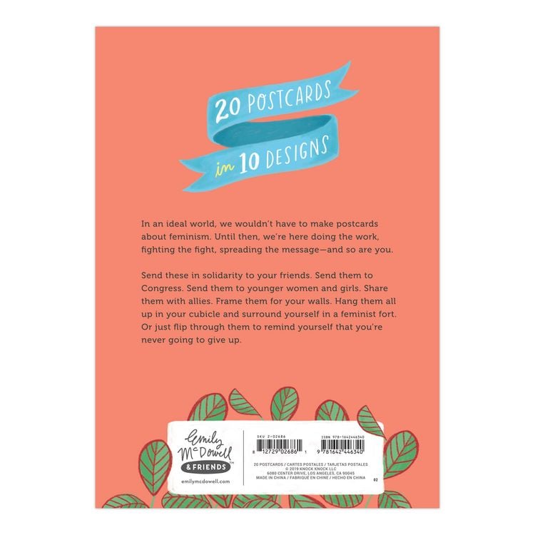 Produktbild: Feminist Postcard Book, 20 Postcards (2 Each 10 Styles)