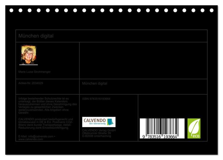 Produktbild: M&uuml;nchen digital (Tischkalender 2026 DIN A5 quer), CALVENDO Monatskalender