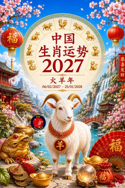 Produktbild: 中国 生肖运势 2027 火羊年 06/02/2027  25/01/2028