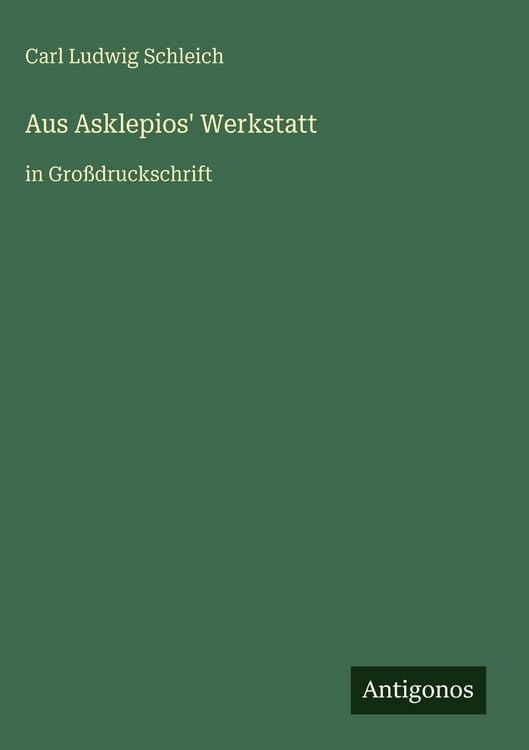 Produktbild: Aus Asklepios' Werkstatt
