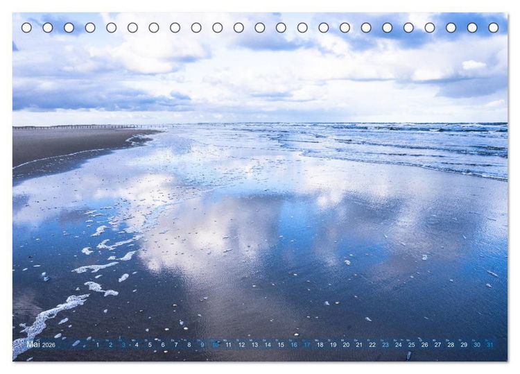 Produktbild: R&ouml;m&ouml; - Str&auml;nde und D&uuml;nen (Tischkalender 2026 DIN A5 quer), CALVENDO Monatskalender