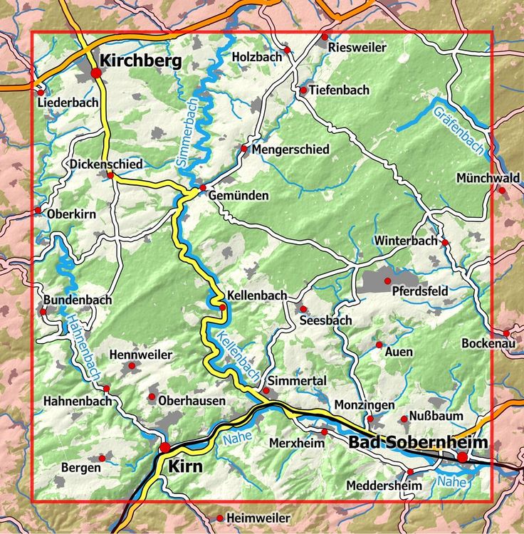 Produktbild: Soonwald-Nahe 1 - Kirn - Kirchberg 1:25 000