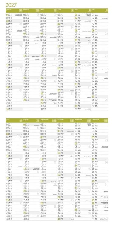 Produktbild: Colours of Nature Kalender 2027 - 30x30 - Art12