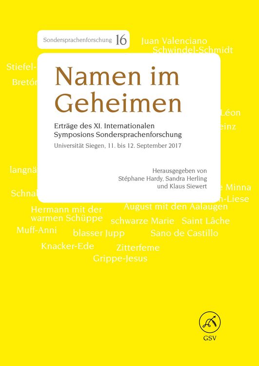 Produktbild: Namen im Geheimen