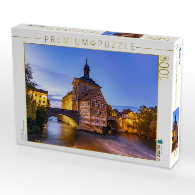 Produktbild: CALVENDO Puzzle Rathaus Bamberg | 1000 Teile Lege-Gr&ouml;&szlig;e 64x48cm Foto-Puzzle f&uuml;r gl&uuml;ckliche Stunden