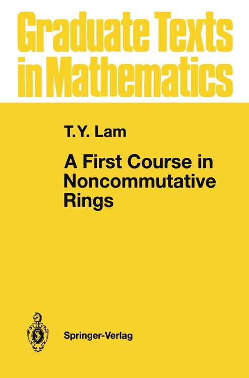 Produktbild: A First Course in Noncommutative Rings