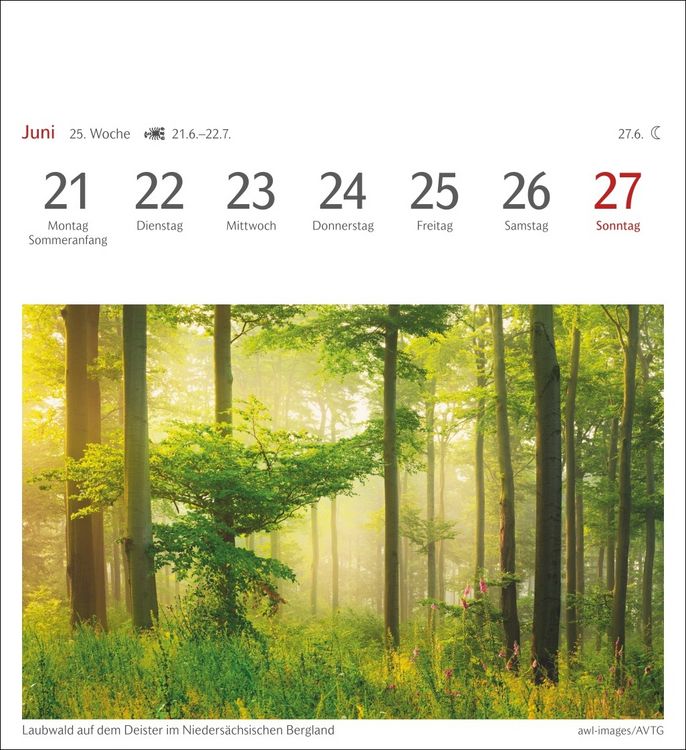Produktbild: Farben der Natur Postkartenkalender 2027 - Wochenkalender mit 53 Postkarten